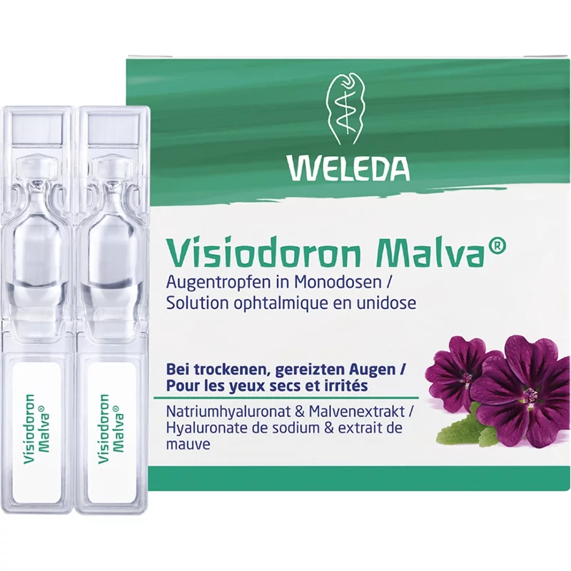 Augentropfen in Monodosen Visiodoron Malva - 20x0,4ml - Weleda