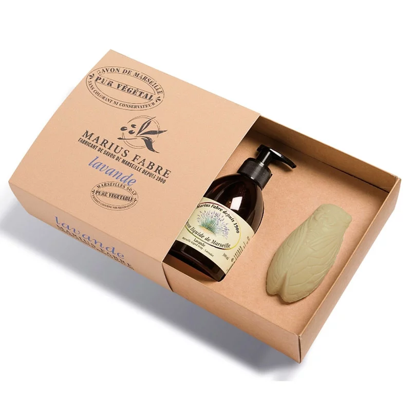 Coffret cadeau savon liquide & cigale à la lavande - Marius Fabre