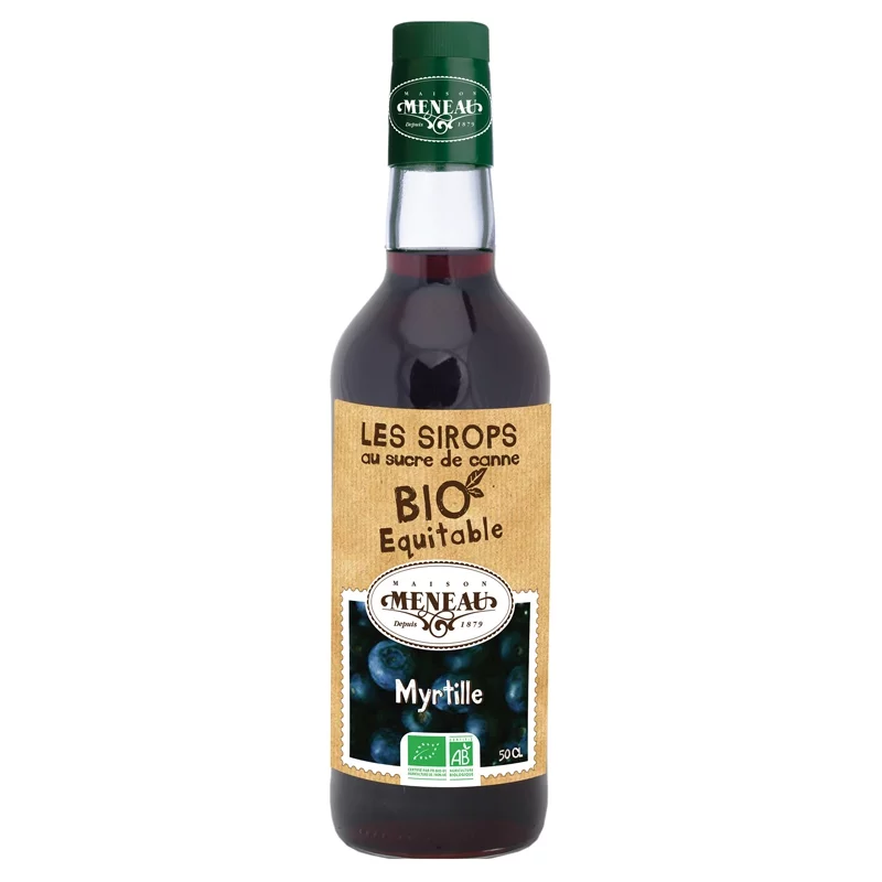 Sirop de myrtille BIO - 50cl - Meneau