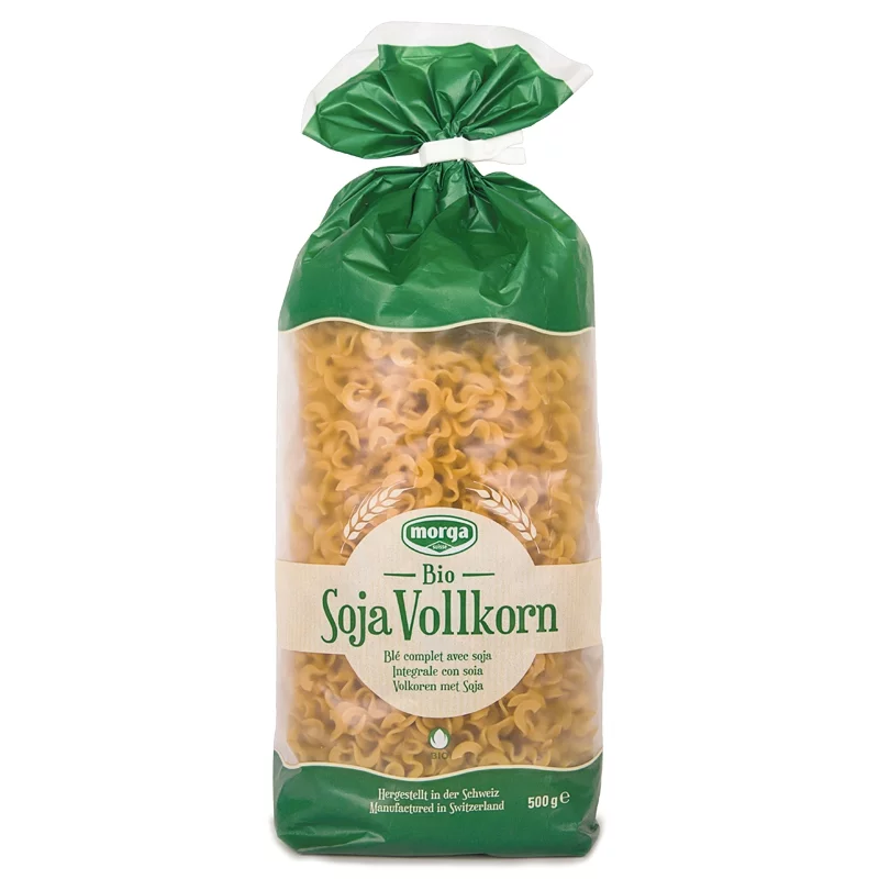 BIO-Krausnüdeli aus Soja & Vollkorn-Hartweizen - 500g - Morga BIO-Krausnüdeli aus Soja & Vollkorn-Hartweizen - 500g - Morga