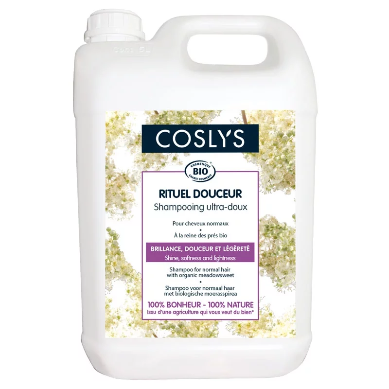 Shampooing ultra-doux BIO reine des prés - 5l - Coslys