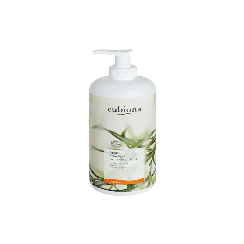 Gel douche sport BIO ﻿romarin & mauve - 500ml - Eubiona