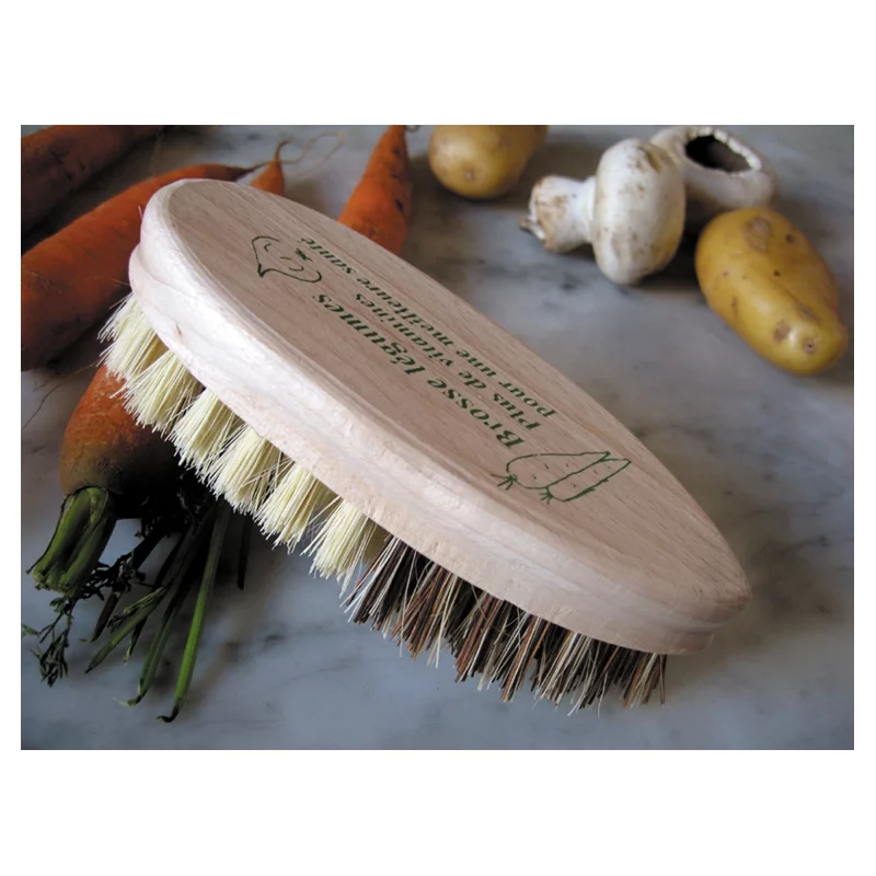 Brosse légumes en hêtre & fibre d'agave - ah table !