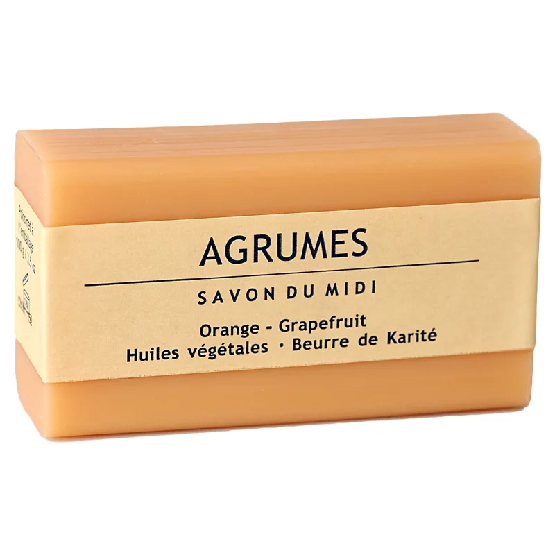 Savon au beurre de karité & agrumes - 100g - Savon du Midi