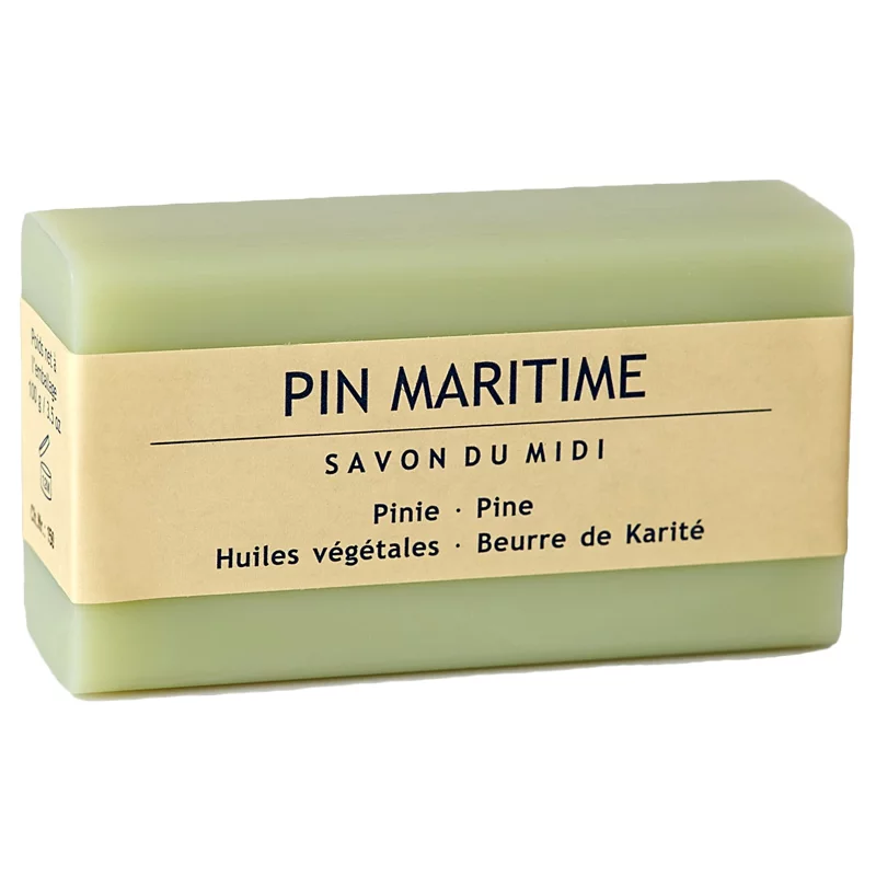 Savon au beurre de karité & pin maritime - 100g - Savon du Midi