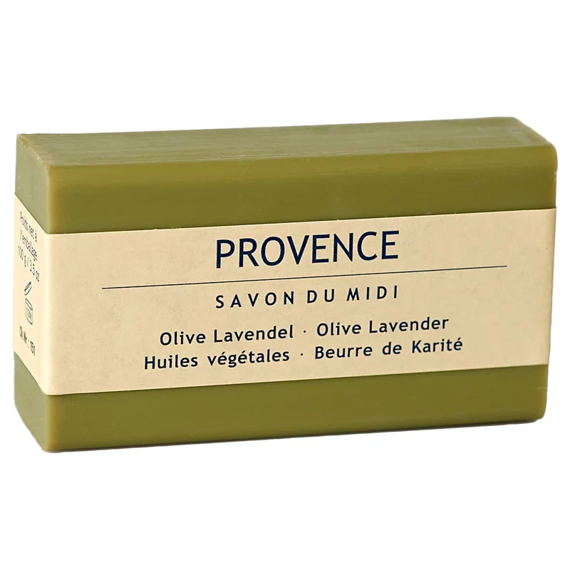 Savon au beurre de karité, olive & lavande "Provence" - 100g - Savon du Midi