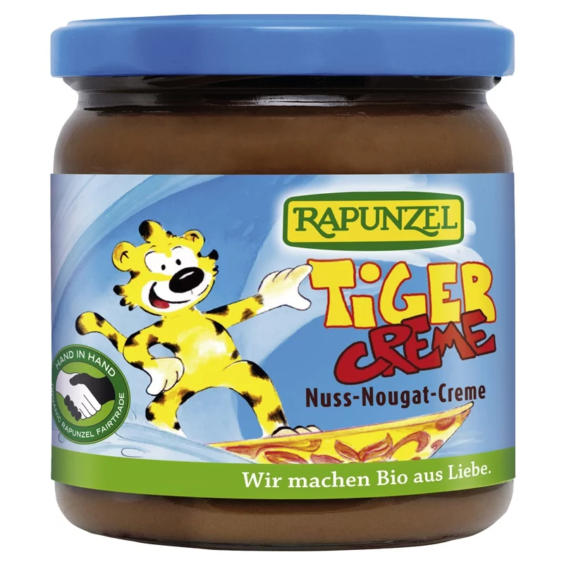 Pâte à tartiner chocolatée aux noisettes Tiger BIO - 400g - Rapunzel
