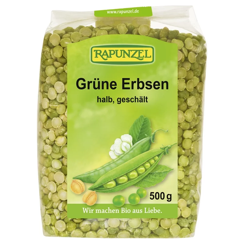 Grüne BIO-Erbsen - 500g - Rapunzel