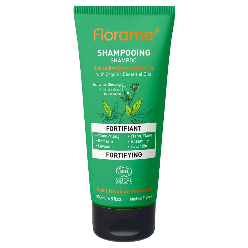 Kräftigendes Shampoo Bio Ylang Ylang, Rosmarin & Lavandin - 200ml - Florame