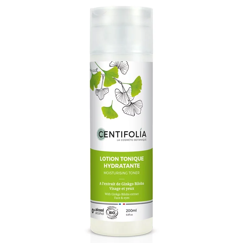 Lotion tonique hydratante BIO ginkgo biloba - 200ml - Centifolia