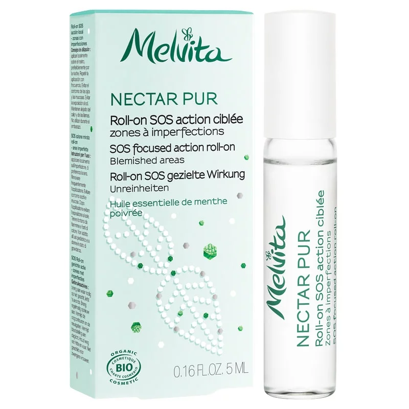 Roll-on SOS action ciblée BIO menthe poivrée - 5ml - Melvita