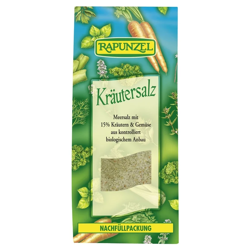 BIO-Kräutersalz mit 15% Kräutern & Gemüse - 500g - Rapunzel