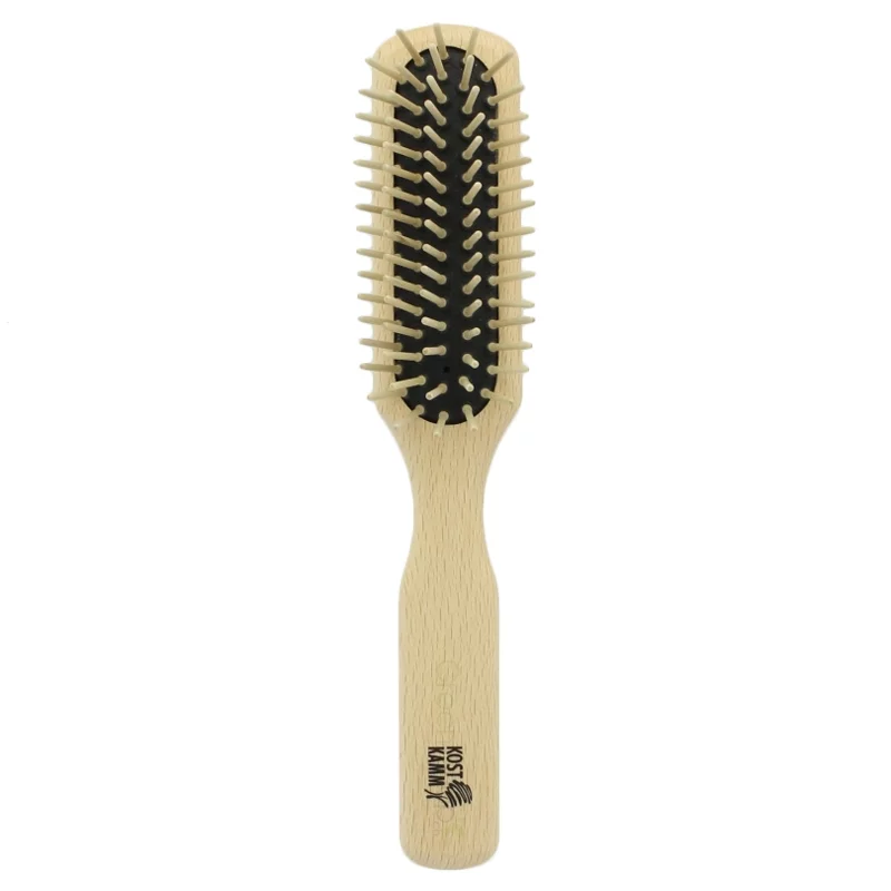 Brosse en hêtre & picots droits en bois - Kost Kamm