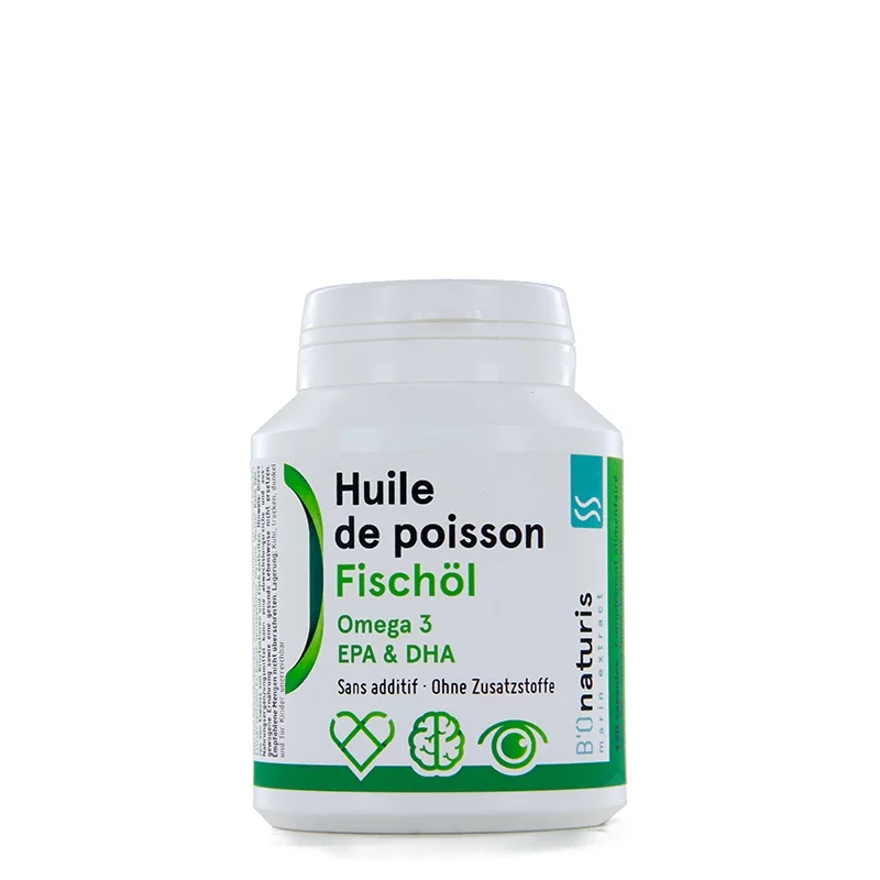 Huile de poisson 500 mg 120 capsules - BIOnaturis