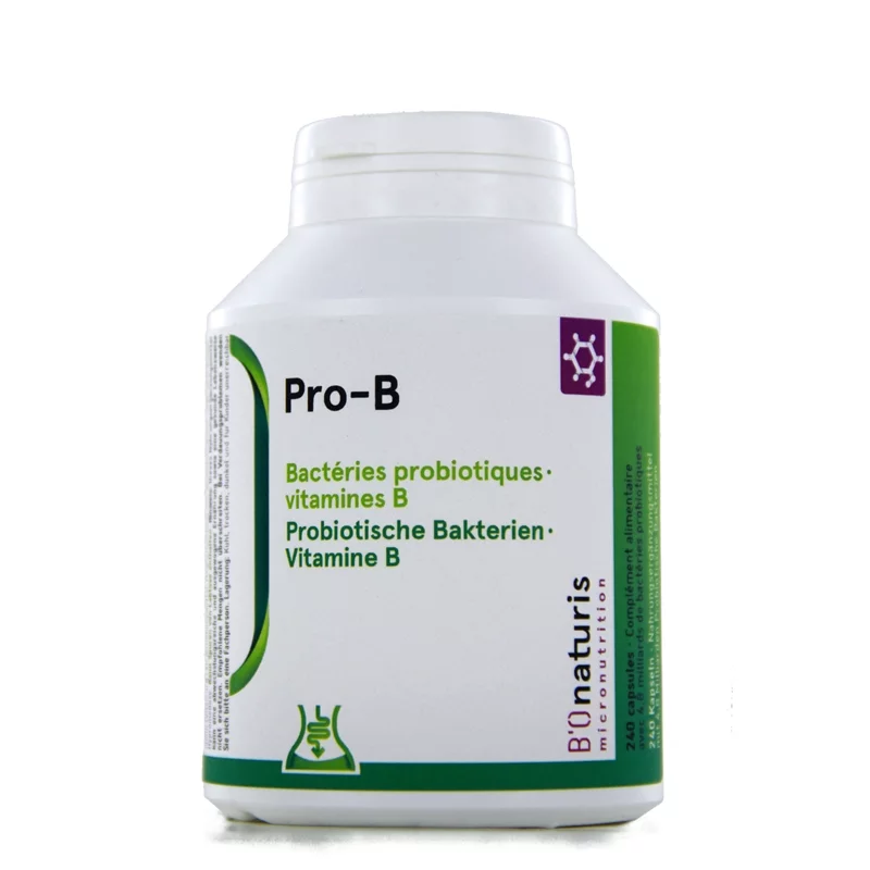 Pro-B 4,8 milliards de bactéries probiotiques - 240 gélules - BIOnaturis