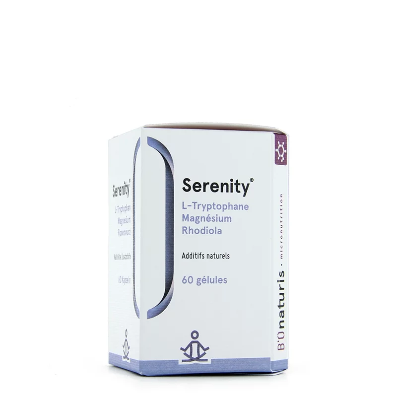 Serenity (L-Tryptophane, Magnésium & Rhodiole) 60 gélules - BIOnaturis