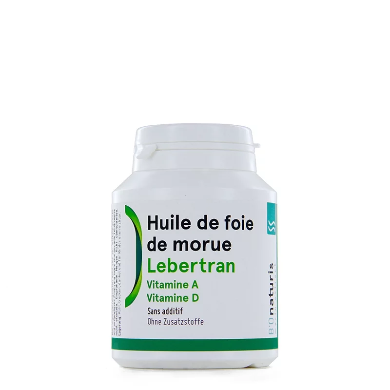 Huile de foie de morue 165 mg 200 capsules - BIOnaturis