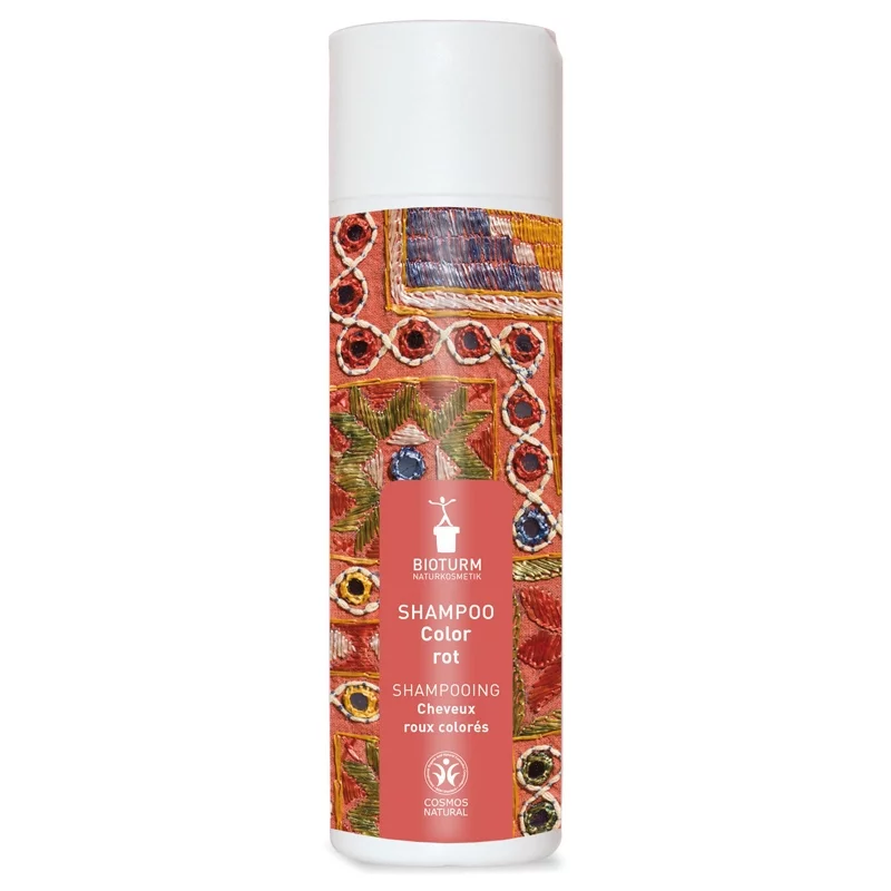 Natürliches Shampoo Color rot Henna & Cranberry - 200ml - Bioturm