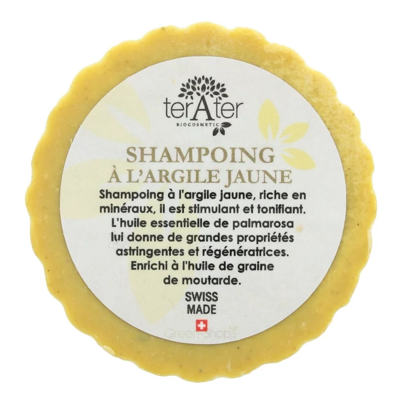Festes BIO-Shampoo mit gelber Tonerde - 70g - terAter