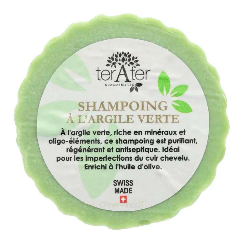 Shampooing solide à l'argile verte BIO - 70g - terAter