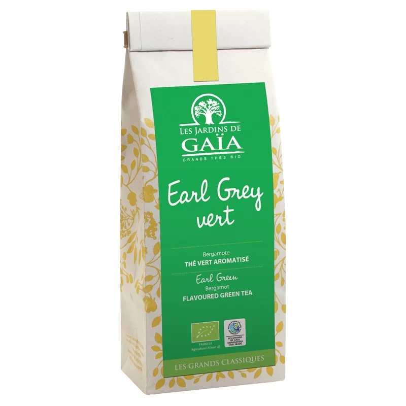 Earl grey grün BIO-Grüntee Bergamotte - 100g - Les Jardins de Gaïa