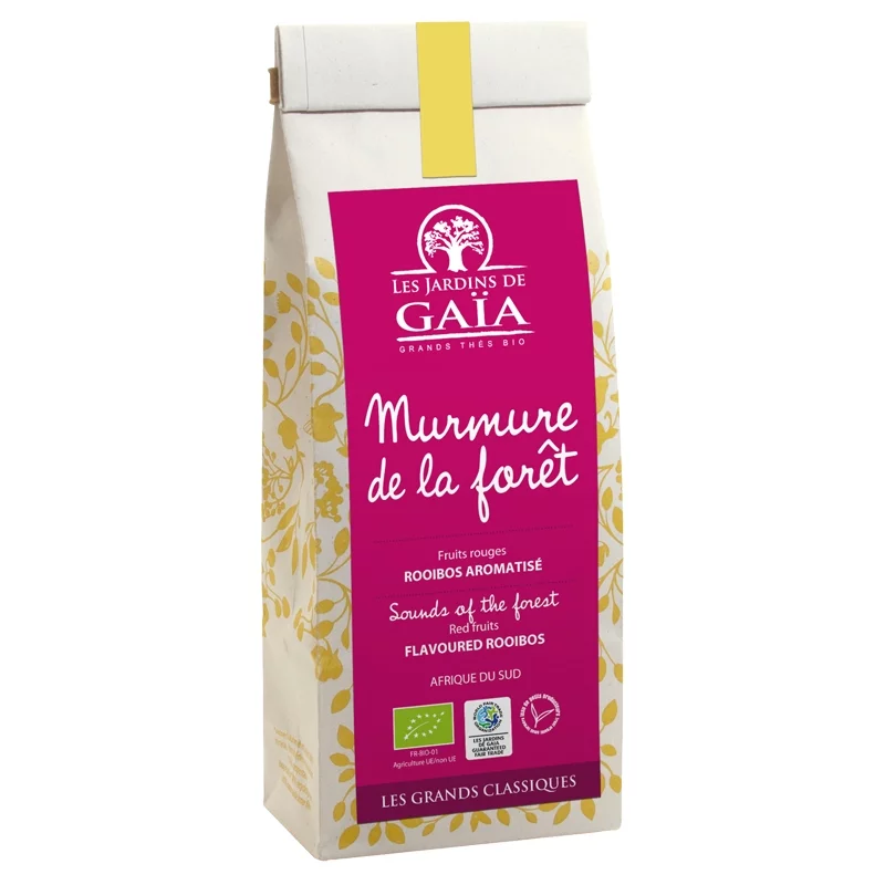 Murmure de la forêt rooibos aromatisé aux fruits rouges BIO - 100g - Les Jardins de Gaïa Murmure de la forêt rooibos aromatisé aux fruits rouges BIO - 100g - Les Jardins de Gaïa
