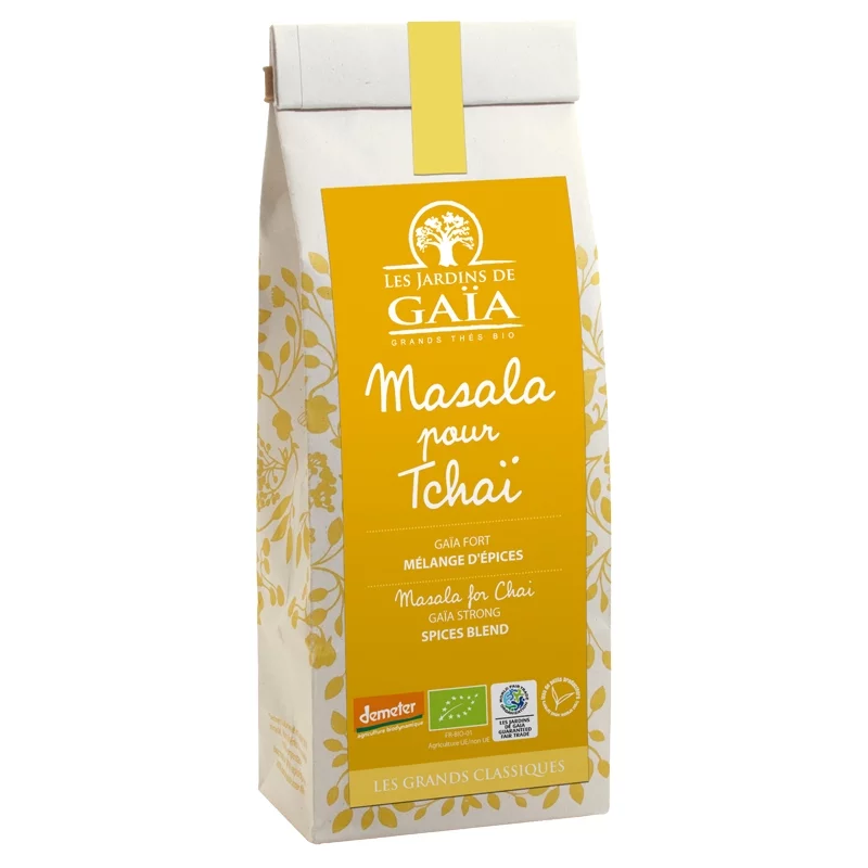 Masala pour Tchaï mélange d'épices gaïa BIO - 100g - Les Jardins de Gaïa