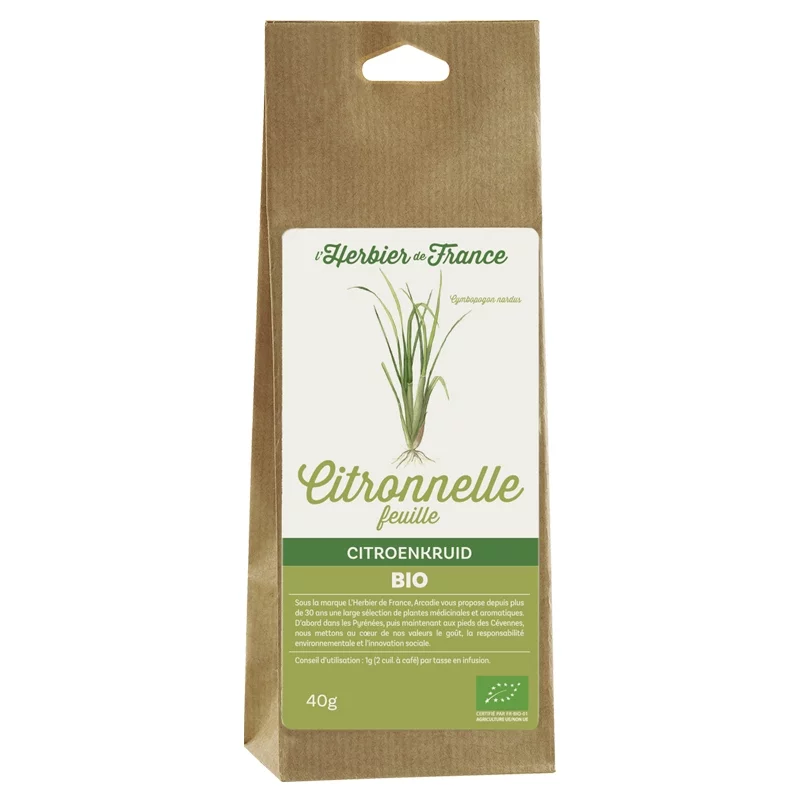 Citronnelle BIO - 40g - L'Herbier de France