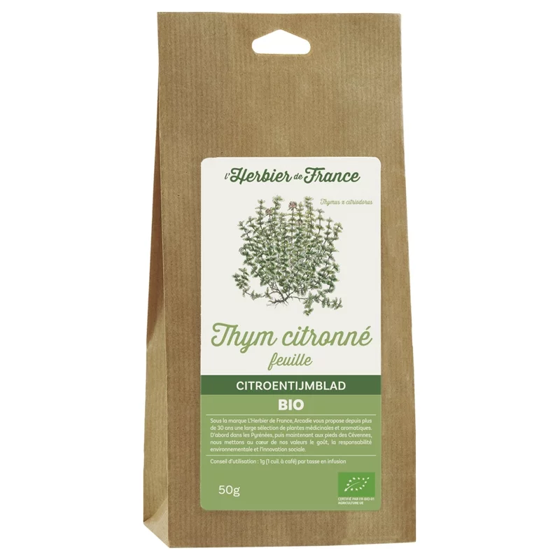 Thym citronné BIO - 50g - L'Herbier de France