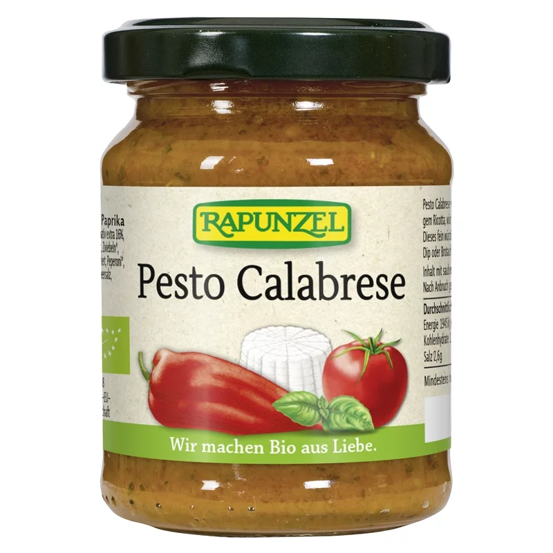 Sauce pesto Calabrese BIO - 120g - Rapunzel