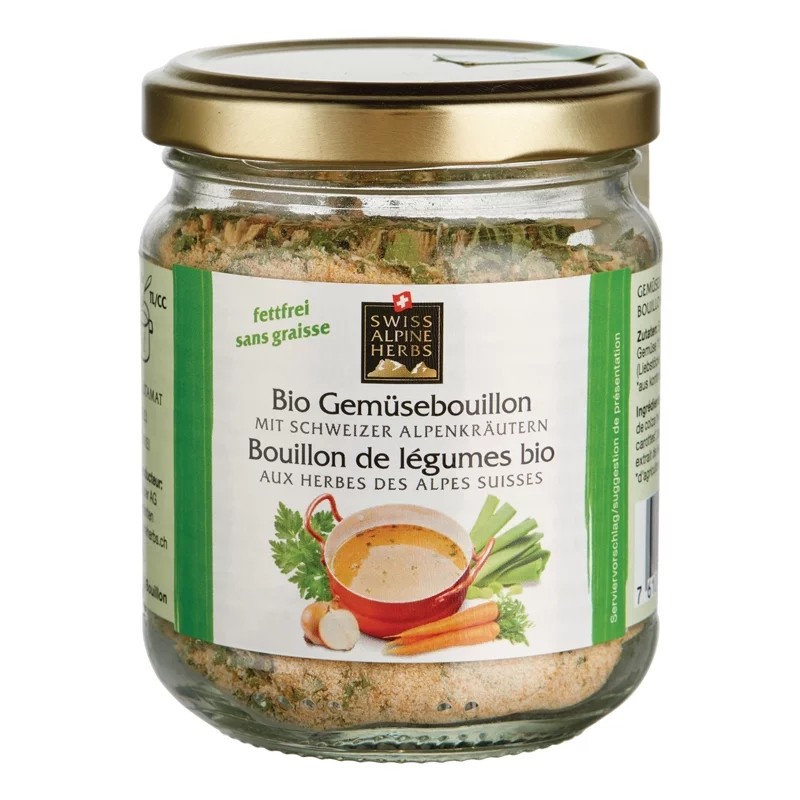 BIO-Gemüsebouillon mit Kräutern - 140g - Swiss Alpine Herbs