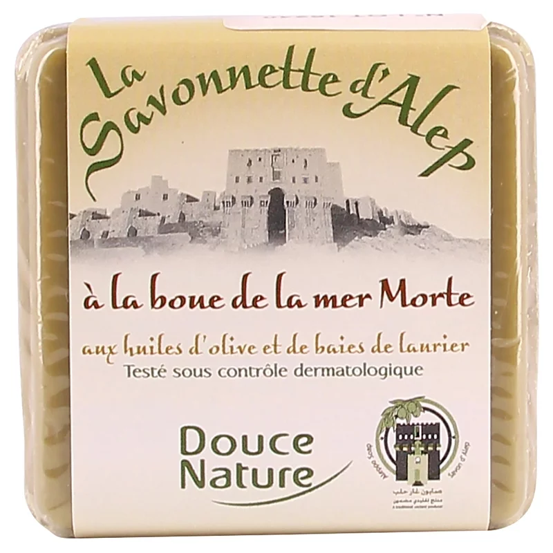 Savonnette d'Alep à la boue de la mer Morte - 100g - Douce Nature