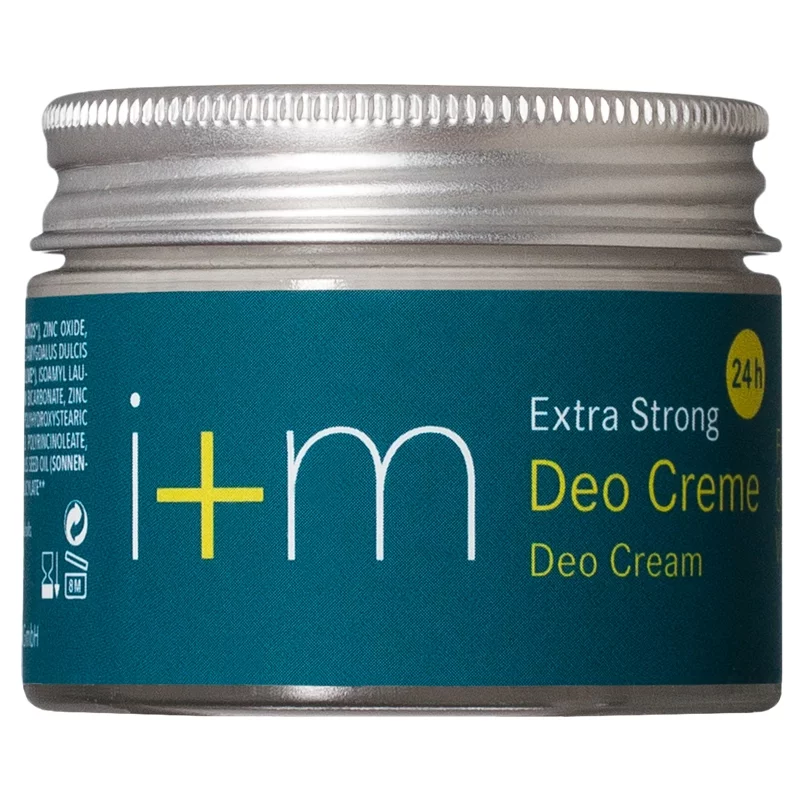 Déodorant crème extra fort 24h BIO amande douce, olive & zinc - 30ml - i+m