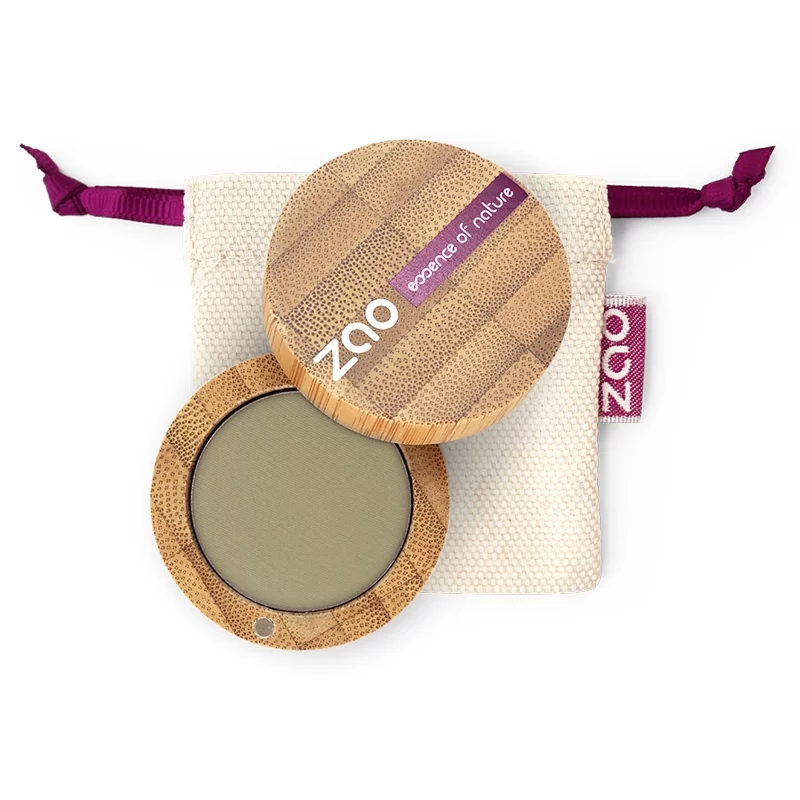 BIO-Lidschatten matt N°207 Olivgrün - 3g - Zao Make-up