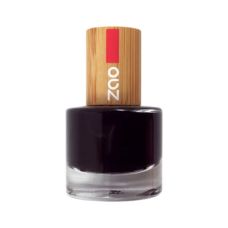 Nagellack glänzend Schwarz N°644 - 8ml - Zao