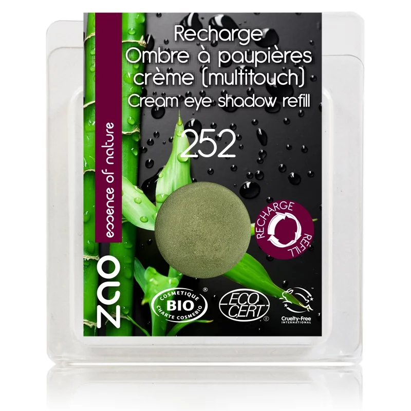 Recharge Fard à paupières crème nacré BIO N°252 Bambou - 3g - Zao Make-up