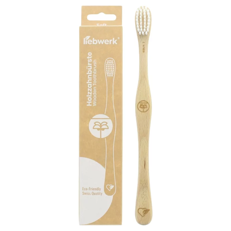 Brosse à dents en bois "palmier tropical" Soft Nylon - Liebwerk