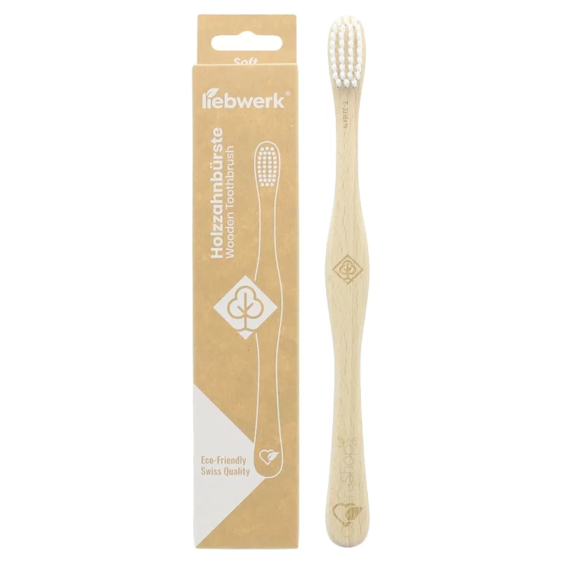 Brosse à dents en bois "arbre feuillu" Soft Nylon - Liebwerk