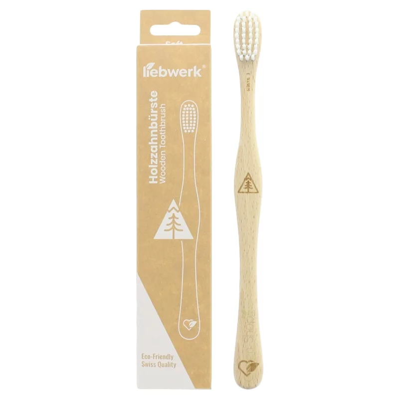 Brosse à dents en bois "conifère nordique" Soft Nylon - Liebwerk