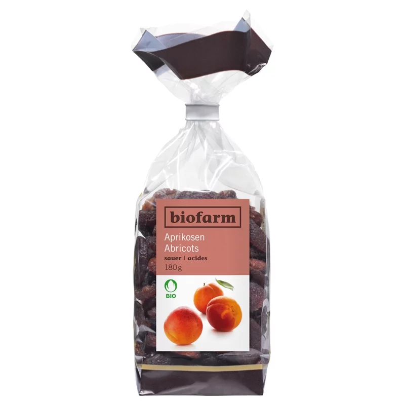 BIO-Aprikosen sauer - 180g - Biofarm BIO-Aprikosen sauer - 180g - Biofarm