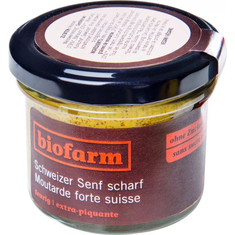 Moutarde forte suisse BIO - 100g - Biofarm