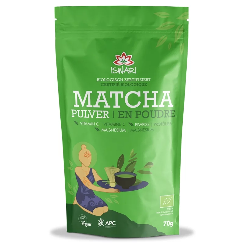 Poudre de thé vert matcha japonais bio 250g