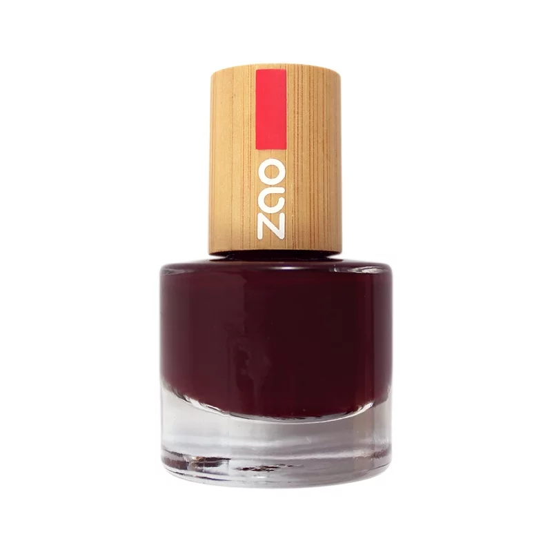 Nagellack glänzend Schwarze Kirsche N°659 - 8ml - Zao