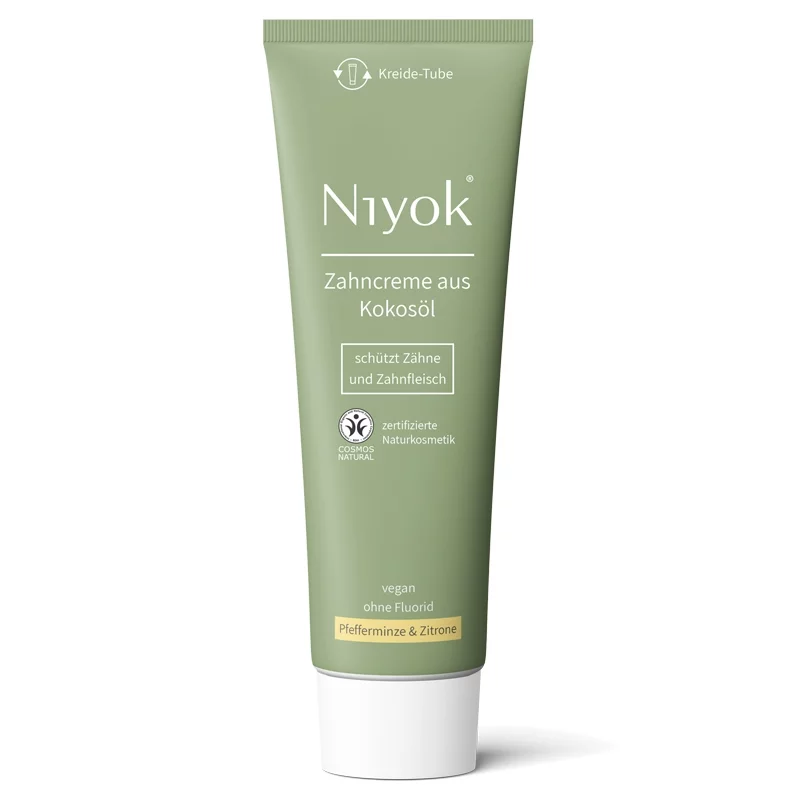 Dentifrice naturel menthe poivrée & citron sans fluor - 75ml - Niyok