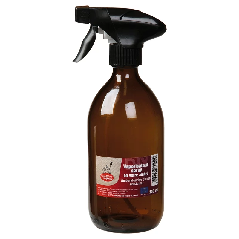Vaporisateur spray en verre ambré - 500ml - La droguerie écologique 