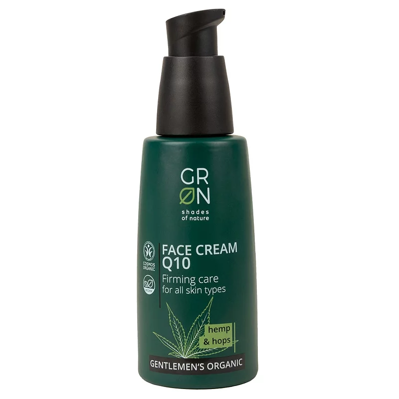 Q10 BIO-Gesichtscreme für Männer Hanf & Hopfen - 50ml - GRN