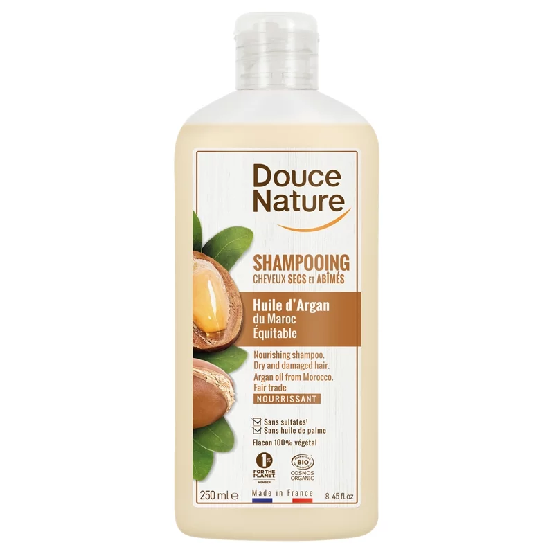 Shampooing nourrissant cheveux secs BIO argan - 250ml - Douce Nature