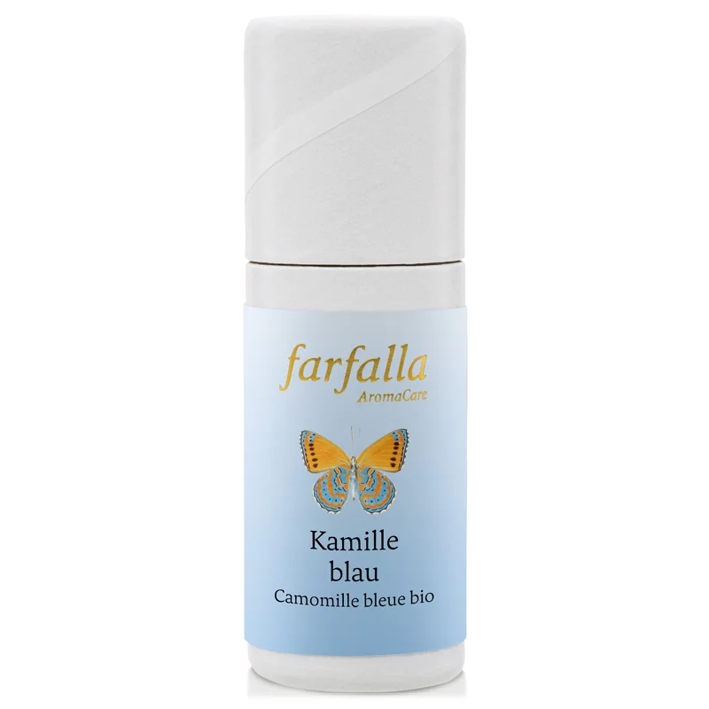 Ätherisches Öl Kamille blau BIO - 1ml - Farfalla Ätherisches Öl Kamille blau BIO - 1ml - Farfalla