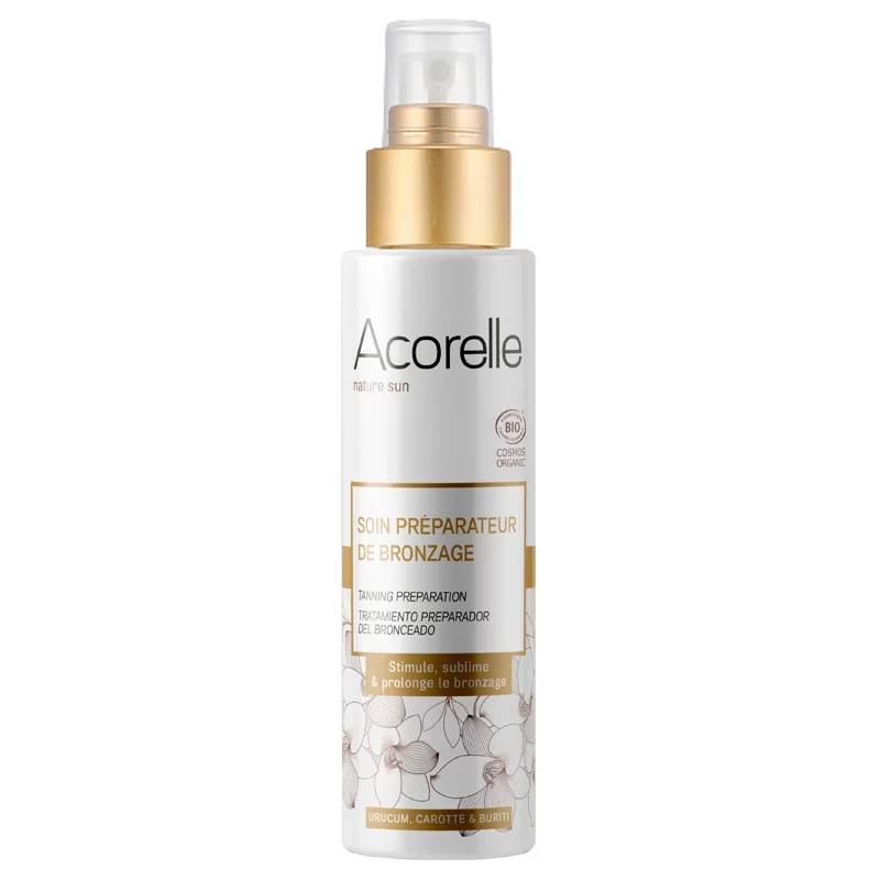 Vorbereitende Sonnenpflege BIO Urucum & Karotte - 100ml - Acorelle