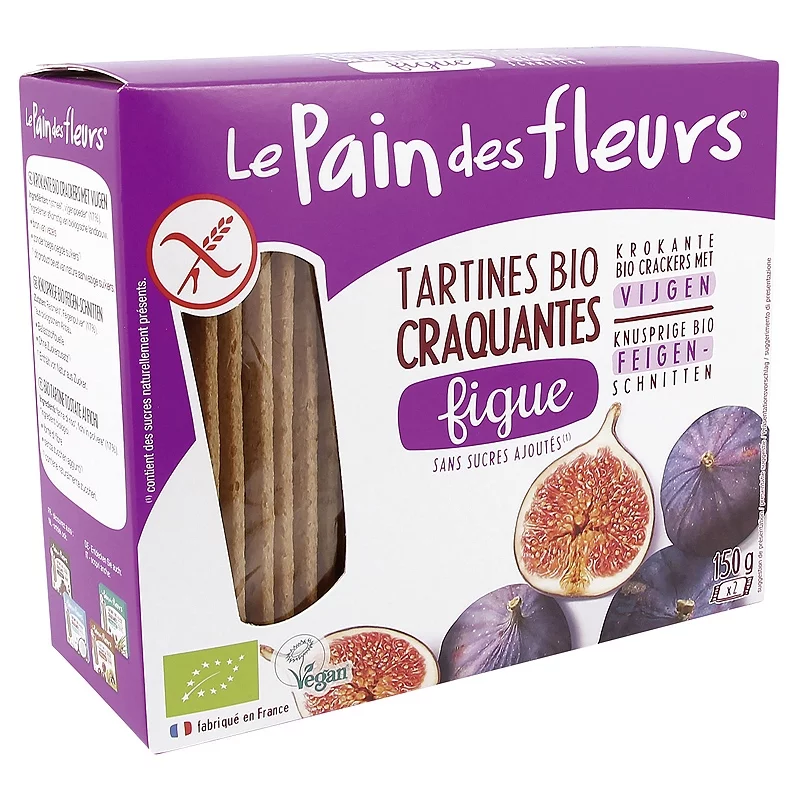 Tartines craquantes à la figue BIO - 150g - Le pain des fleurs